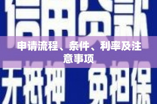 襄州申请流程、条件、利率及注意事项