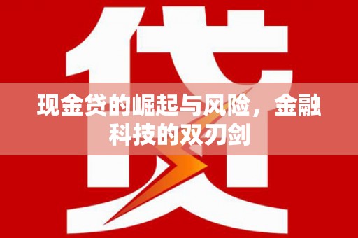 襄州现金贷的崛起与风险，金融科技的双刃剑