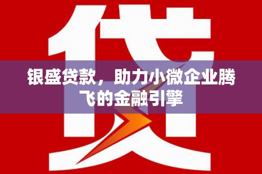 襄州银盛贷款，助力小微企业腾飞的金融引擎