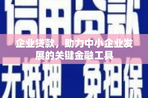 襄州企业贷款，助力中小企业发展的关键金融工具