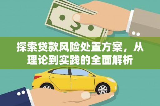 襄州探索贷款风险处置方案，从理论到实践的全面解析